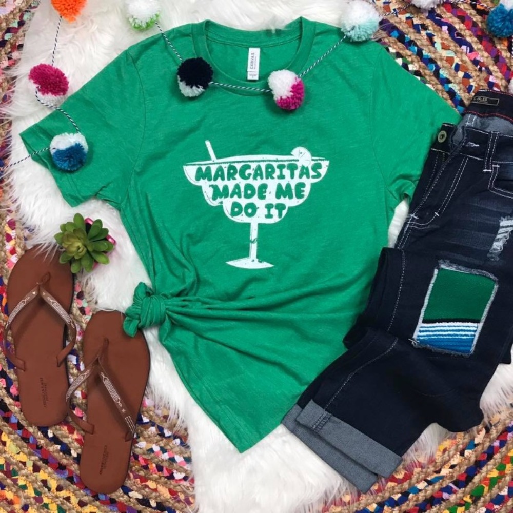 Bella canvas Margaritas made me do it tee - Picture 2 of 4